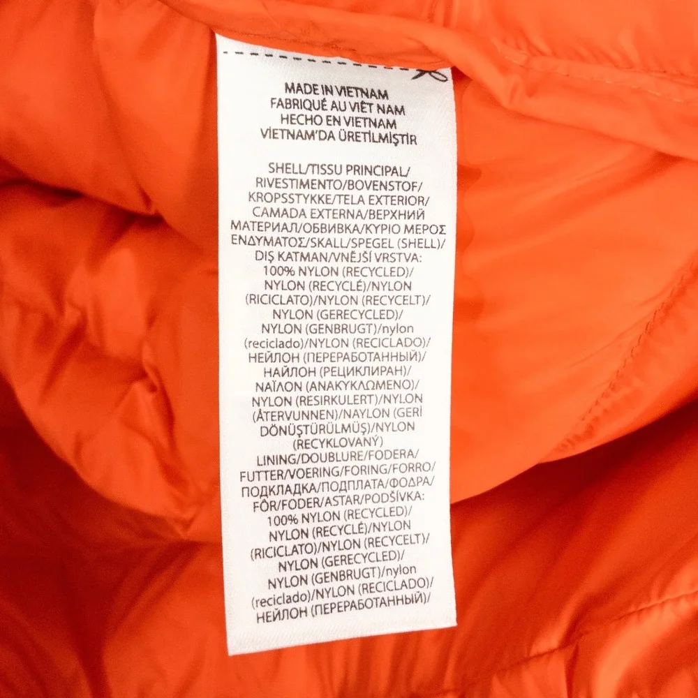 Polo Ralph Lauren Colden Packable Down Puffer Vest Men's Large Orange NWT $198